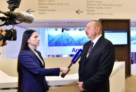 Ильхам Алиев в Давосе дал интервью телевизионному каналу «Россия 1» - ОБНОВЛЕНО, ВИДЕО