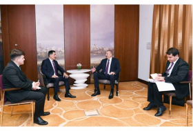 Ильхам Алиев встретился в Мюнхене с генсеком ШОС - ФОТО