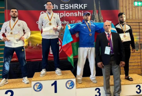 Азербайджанские каратисты завоевали три медали на чемпионате Европы
