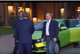 Путин протестировал новую Lada Vesta - ВИДЕО