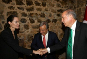 Анджелина Джоли встретилась с Эрдоганом - ФOTO
