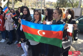 Акция протеста азербайджанцев в Тбилиси