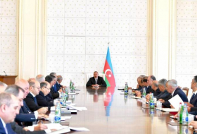 Под председательством Ильхама Алиева состоялось заседание Кабмина