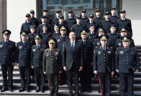 Ильхам Алиев на открытии учебного здания в Полицейской академии МВД - ФОТО
