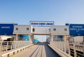 Основной грузовой терминал в порту Баку прекратил работу
