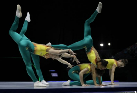 В Баку стартовал чемпионат Европы по аэробной гимнастике
