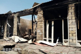 Пожар в Барде: сгорели 12 магазинов - ВИДЕО