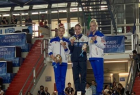 Гимнастка Марина Некрасова на XXX летней Универсиаде завоевала для Азербайджана первую золотую медаль
