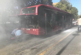 В автобусе Baku Bus произошло задымление