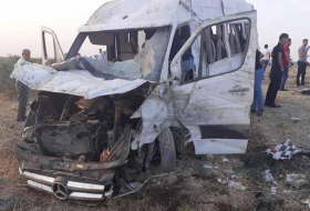 ДТП на дороге Кюрдамир-Ширван: 19 раненых
