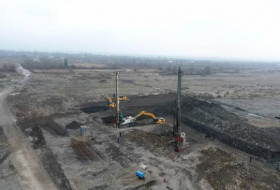 В Азербайджане строится новый мост - ФОТО