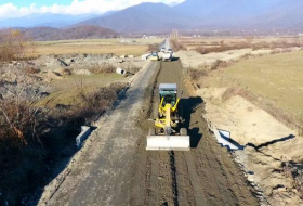 В Балакене начата реконструкция дороги - ФОТО
