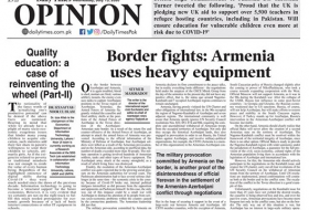 Daily Times: Бои на границе: Армения использует тяжелую технику
