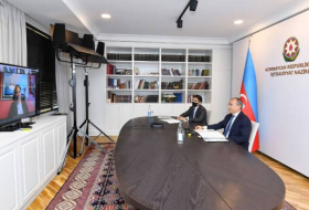 Министр экономики Азербайджана в формате видеоконференции встретился с региональным директором Всемирного банка по Южному Кавказу
