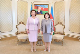 Сахиба Гафарова встретилась с заместителем председателя Мажилиса Парламента Казахстана
