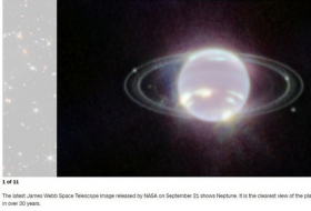 Нептун и его кольца показал в новом виде телескоп Уэбба
