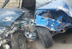 В Гяндже столкнулись два автомобиля: есть пострадавшие