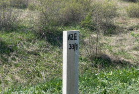 На границе Азербайджана и Армении установлен первый пограничный столб