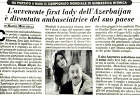 Газета «Italia Oggi»: Первая леди Азербайджана – одно из наиболее известных лиц своей страны