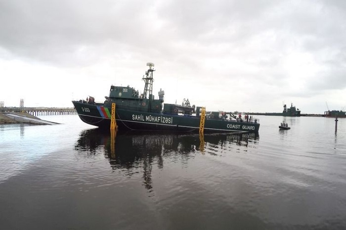 На воду спущен новый корабль ГПС `Туфан` - ФОТО