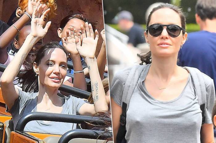 Анджелину Джоли осудили за «неприличный вид» в Диснейленде (ФОТО)