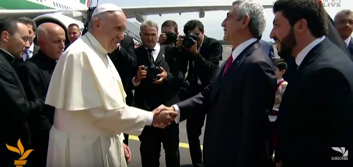 Папа Римский прибыл в визитом в Ереван - ПРЯМОЙ ЭФИР