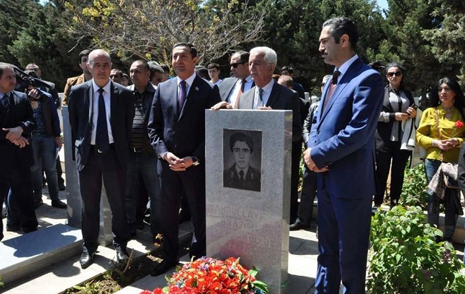 В Азербайджане почтили память храброго бойца - ФОТО
