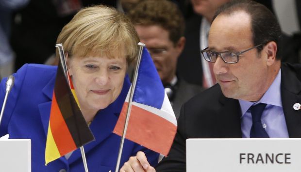 Le Figaro: Вашингтон предпочел Меркель Олланду