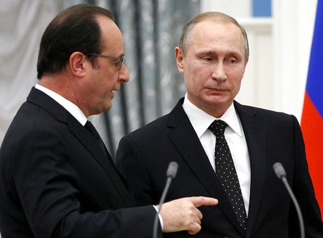 Путин и Олланд обсудят Сирию 