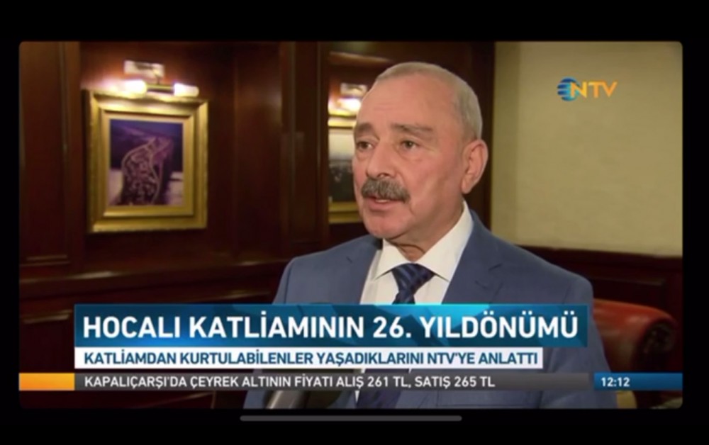 NTV и “Ülke TV” показали репортажи о Ходжалинском геноциде