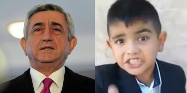 "Саргсян, ты- террорист!"- видеообращение мальчика из Азербайджана