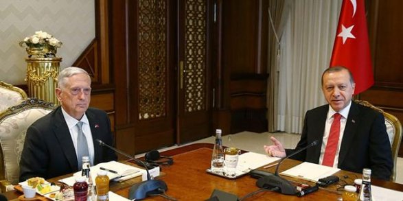 Эрдоган и Мэттис обсудили поставку оружия курдам