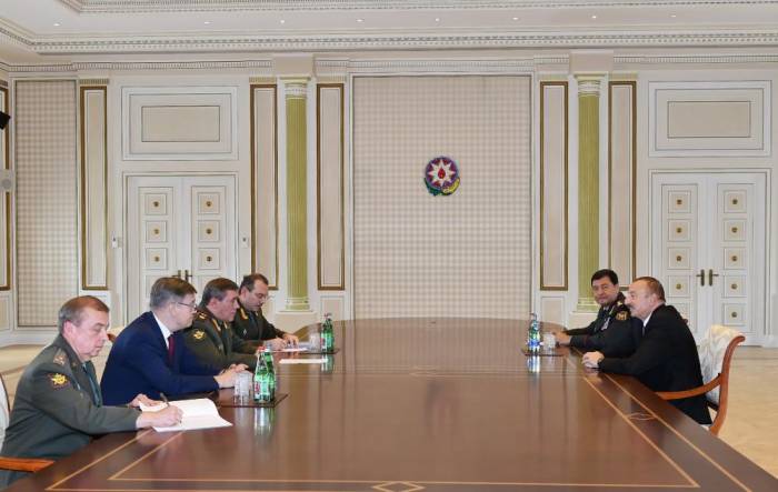 Ильхам Алиев принял делегацию во главе с начальником Генштаба России (ОБНОВЛЕНО)