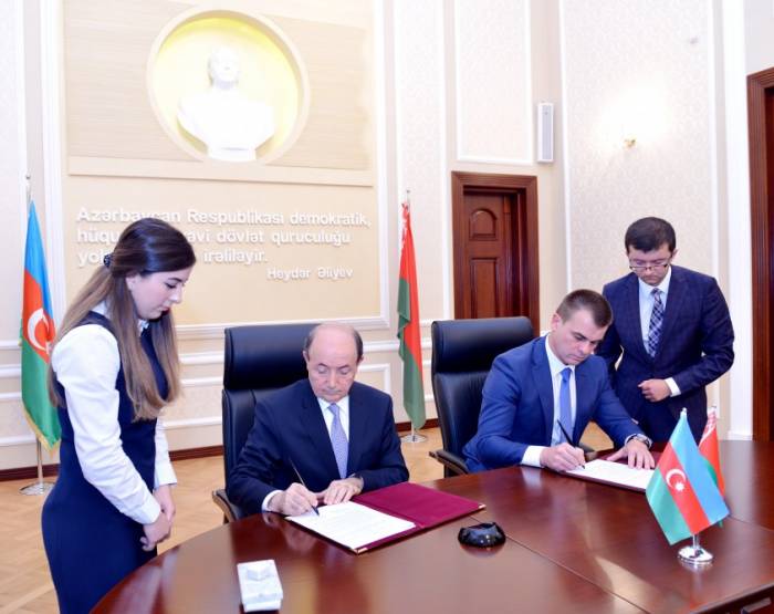 Подписано соглашение о сотрудничестве между Минюстом Азербайджана и Беларуси