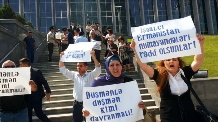 Организация освобождения Карабаха провела акцию протеста - ФОТО