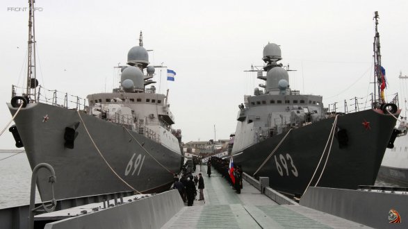 Россия строит новую военную базу на Каспии