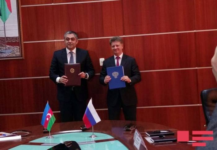 Подписан протокол между Азербайджаном и Россией о строительстве моста (ФОТО)