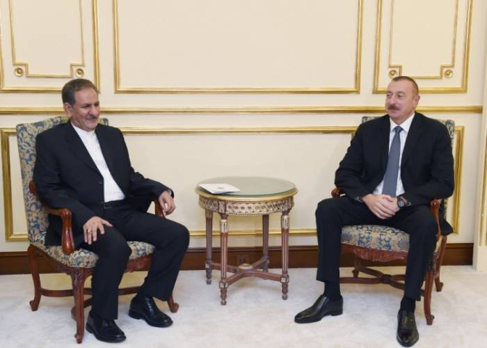 Ильхам Алиев встретился в Стамбуле с первым вице-президентом Ирана