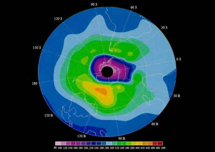 Озоновая дыра над Антарктидой уменьшилась (ВИДЕО)
