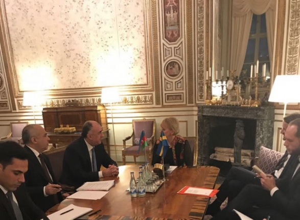Переговоры Мамедъярова и главы МИД Швеции (ФОТО)