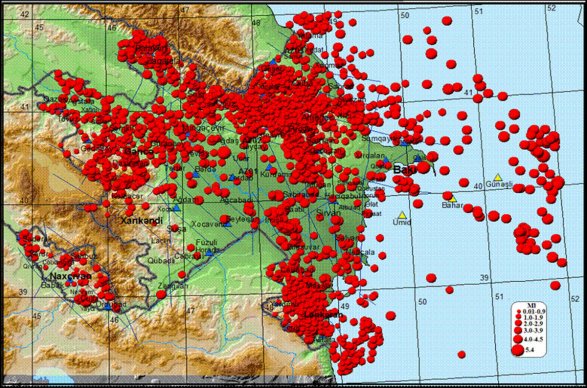 Сейсмоцентр о количестве землетрясений в Азербайджане