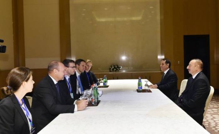 Ильхам Алиев встретился с главой МИД Эстонии