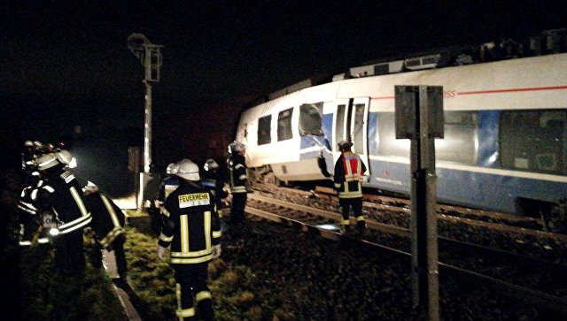 Столкновение поездов в Германии: пострадало более 50 человек