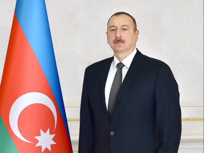 Ильхам Алиев принял участие в закладке участка дороги Баку - граница с Россией
