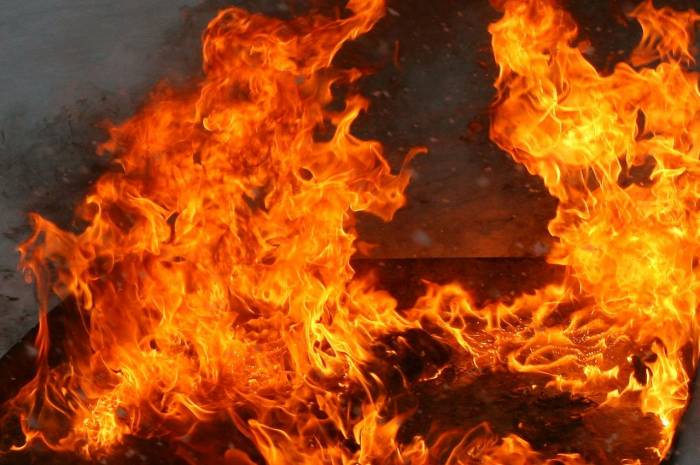 Пожар в Тбилиси