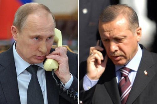 Путин и Эрдоган обсудили ситуацию в Сирию