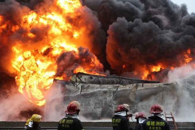 Пожар в Китае: 9 погибших