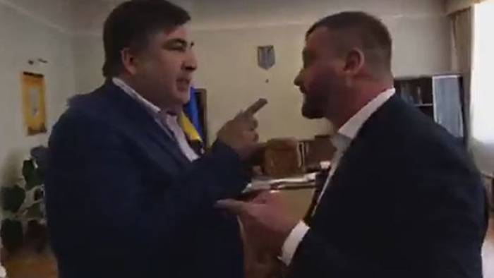 Саакашвили назвал министра юстиции мерзавцем (ВИДЕО) 