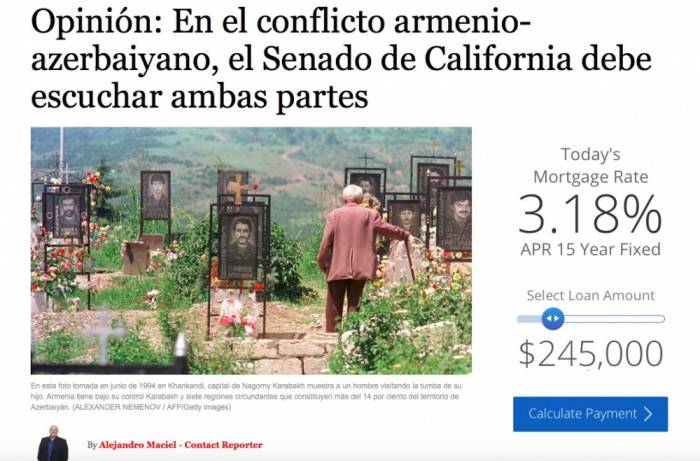 Газета «Hoy Los Angeles»: Армения совершила в Ходжалы геноцид против азербайджанского народа