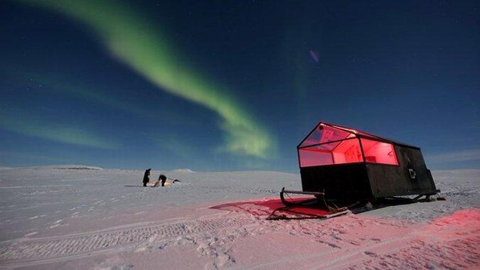 В Финляндии появился отель на лыжах - ФОТО